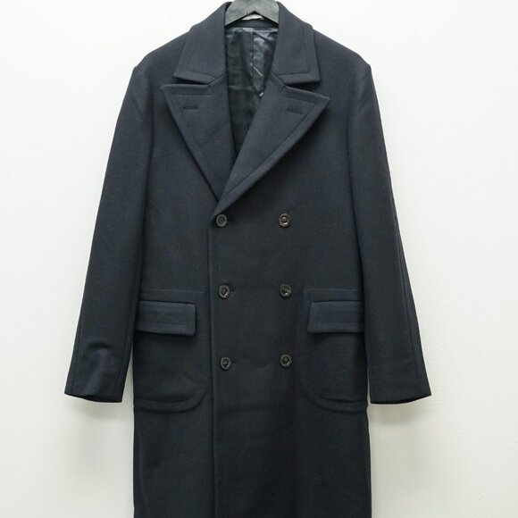 BOGLIOLINOTCHED LAPELS DOUBLE-BREASTED COAT